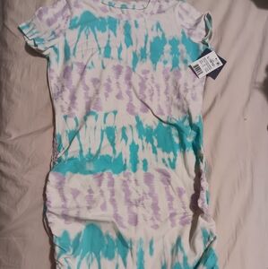 Nwt Grayson Thread Tie-Dye T-Shirt Dress in Blue and Purple Size Large 10/12